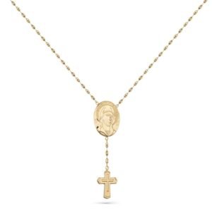 سلسلة السيده مريم العزراء و الصليب مجوهرات سبيكة