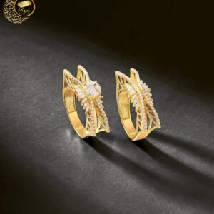 خاتم بفصوص ابيض